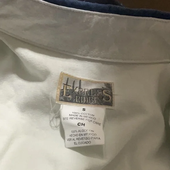 VINTAGE EXPRESS RIDER BUTTON UP MENS SZ SMALL - Picture 6 of 10